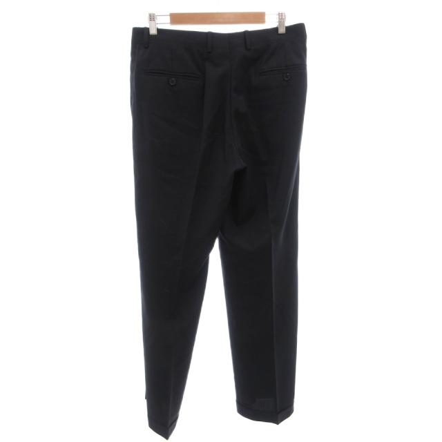 【中古】ジバンシィ GIVENCHY スーツ セットアップ シングル ビジネス ウール ジャケット パンツ 48 紺 ネイビー_4