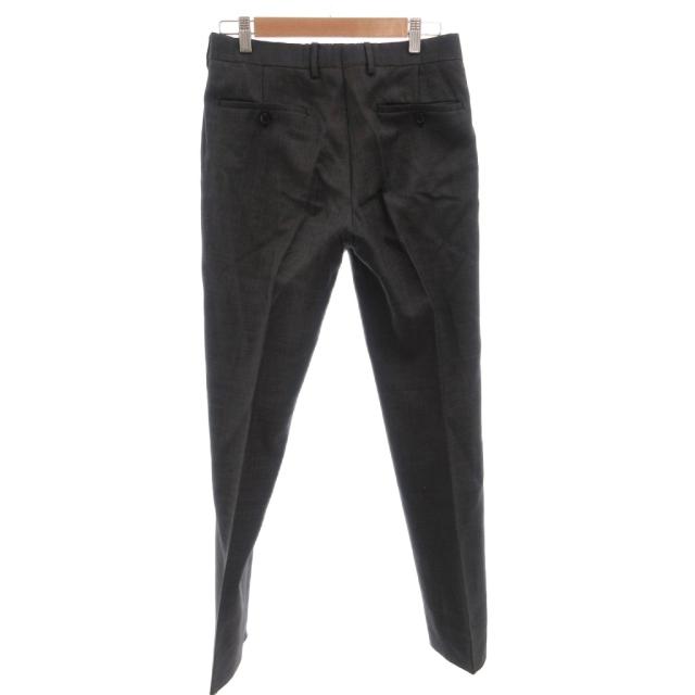 【中古】プラダ PRADA スーツ セットアップ ビジネス シングル ジャケット パンツ シルク混 モヘヤ混 44R グレー_4