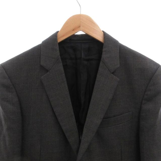 【中古】プラダ PRADA スーツ セットアップ ビジネス シングル ジャケット パンツ シルク混 モヘヤ混 44R グレー_5