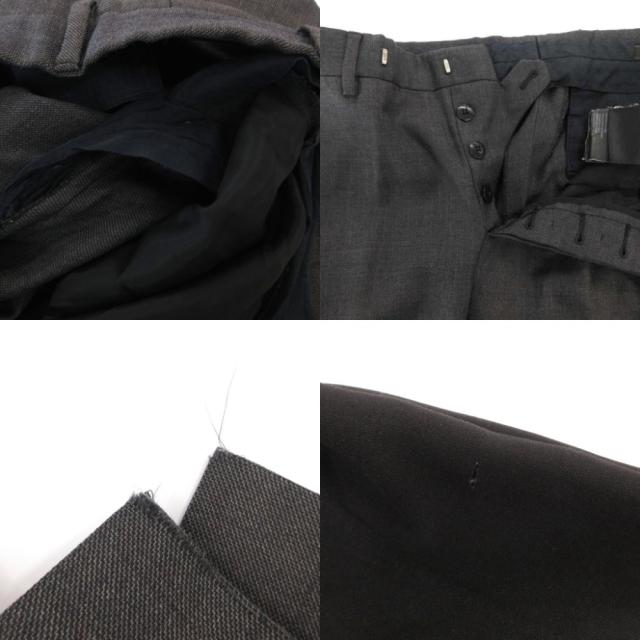 【中古】プラダ PRADA スーツ セットアップ ビジネス シングル ジャケット パンツ シルク混 モヘヤ混 44R グレー_8