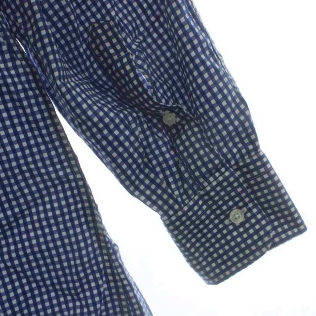 【中古】エトロ ETRO シャツ カットソー 44 青 長袖 チェック柄 /GG ■ECE004 メンズ_5