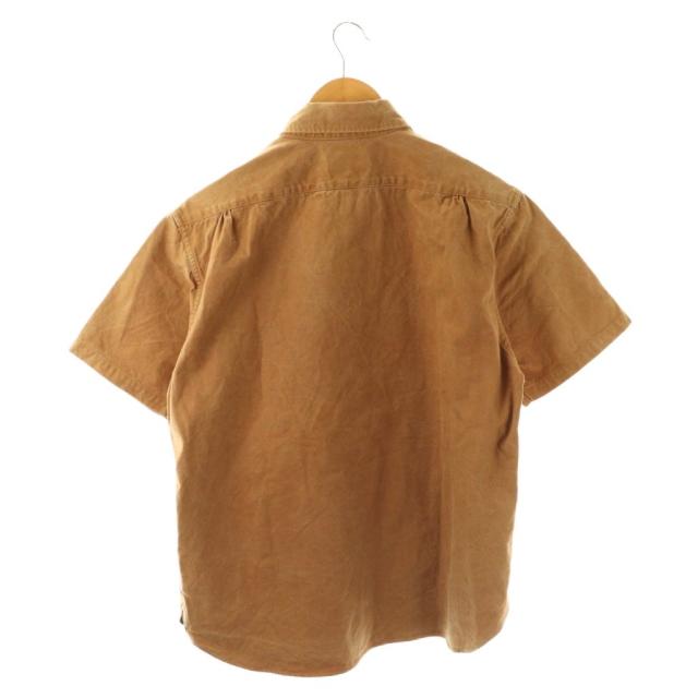 【中古】コリンボ Colimbo ボタンダウンシャツ 半袖 17 ブラウン /ES ■ECE004 メンズ_1