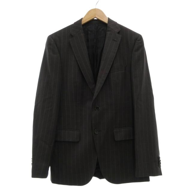 【中古】ヒューゴボス HUGO BOSS 美品 セットアップ テーラードジャケット シングル パンツ スラックス スーツ_1