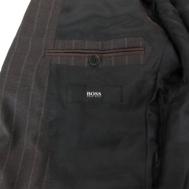 【中古】ヒューゴボス HUGO BOSS 美品 セットアップ テーラードジャケット シングル パンツ スラックス スーツ_8