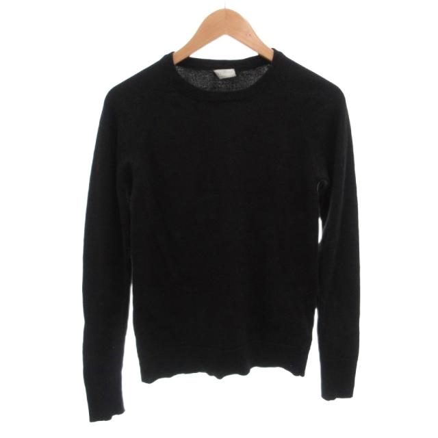【中古】ディオールオム Dior HOMME ニット セーター クルーネック ウール 長袖 S 黒 ブラック /FF ■ECD004 メンズ