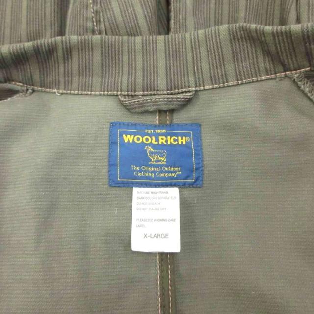 【中古】ウールリッチ WOOLRICH テーラードジャケット 上着 XL グレー ストライプ柄 長袖 襟付き /PP ■ECA005_3