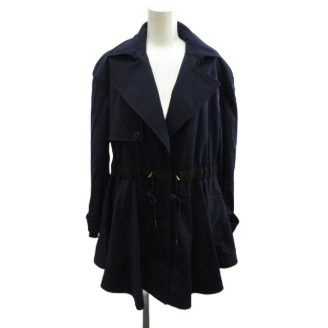 【中古】ヴィクター&amp;ロルフ VIKTOR&amp;ROLF スプリングコート 38 ネイビー 紺 テーラードカラー 長袖