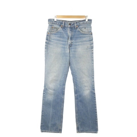 【中古】リーバイス Levi's 517 デニム ジーンズ W31 L32 青 ブルー インディゴ 無地 ストレート 24051 001 /AO5