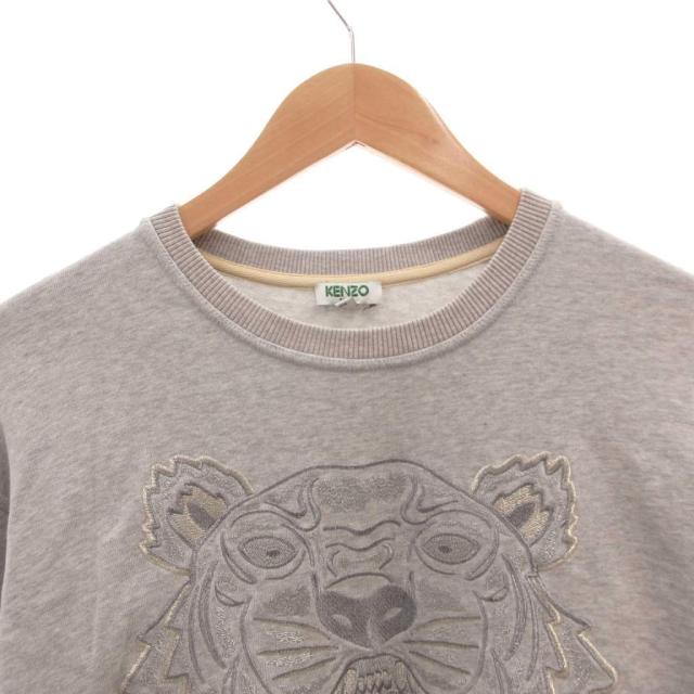 【中古】ケンゾー KENZO 流汗 調教師 ロゴタイプ 刺しゅう 長袖 M 薄墨色 /FF ■ECE005 メンズ