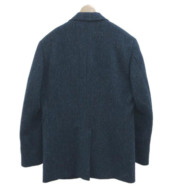 【中古】ジェイプレス J.PRESS ジャケット 上着 ウール 紺 ネイビー ヘリンボーン柄 ノッチドラペル 長袖 /KK_1