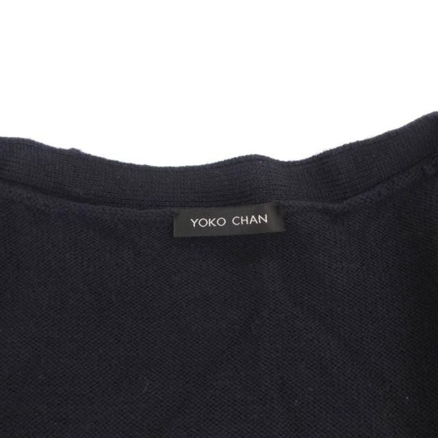 【中古】ヨーコチャン YOKO CHAN カーディガン ニット ウール Vネック 38 紺 ネイビー /FF ■GY74 レディース_5