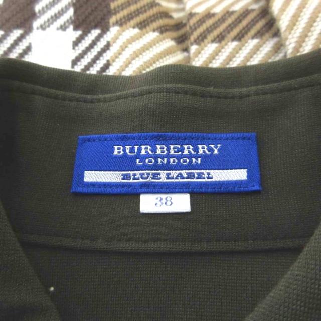 【中古】BURBERRY LONDON ワンピース 38 茶 ブラウン チェック柄 プリーツ 半袖 ミニ丈 /MD ■ECD005 レディース_7