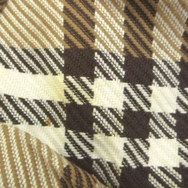 【中古】BURBERRY LONDON ワンピース 38 茶 ブラウン チェック柄 プリーツ 半袖 ミニ丈 /MD ■ECD005 レディース_8