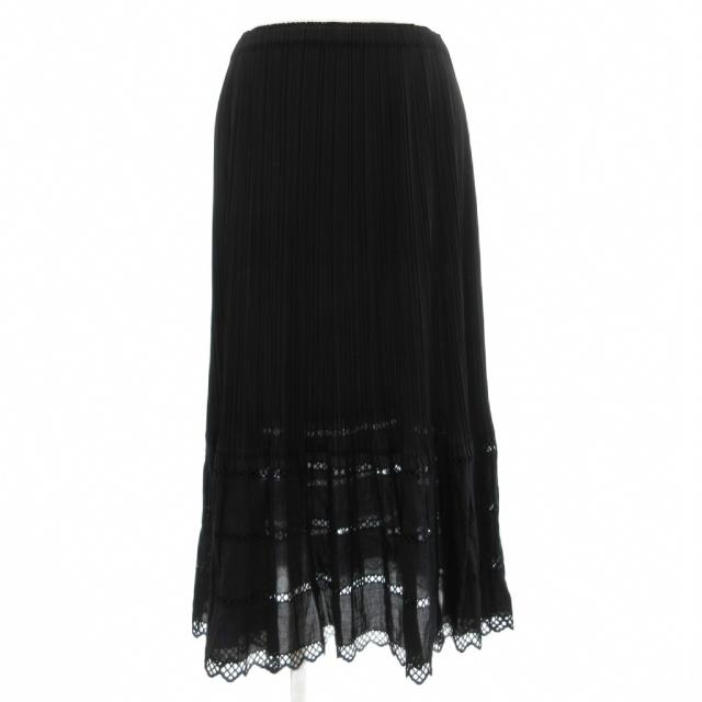 【中古】筋目プリーズ PLEATS PLEASE イッセイミヤケ ISSEY MIYAKEイージープリーツスカート 太陽面爆発 ロング