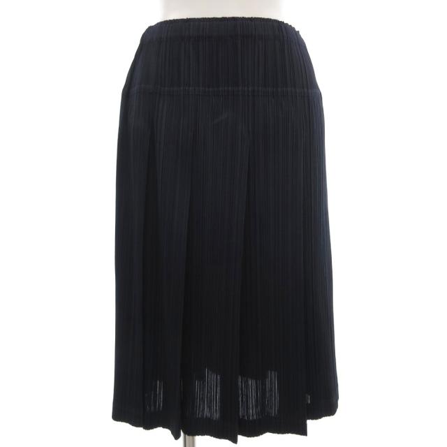 【中古】筋目プリーズ PLEATS PLEASE イッセイミヤケ ISSEY MIYAKE 美品 ランダムプリーツスカート 他愛もない 5