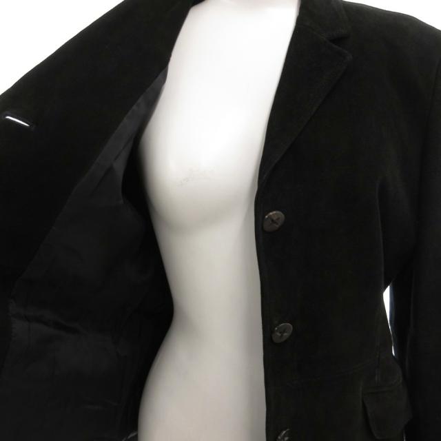 【中古】アールエルラルフローレン テーラードジャケット シングル 羊革 ラムレザー 3B 総裏地 センターベント 9_5