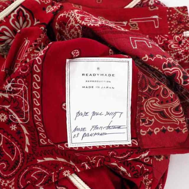 店 READY MADE レディメイド サイズ:0 20AW Red Bandana Baseball