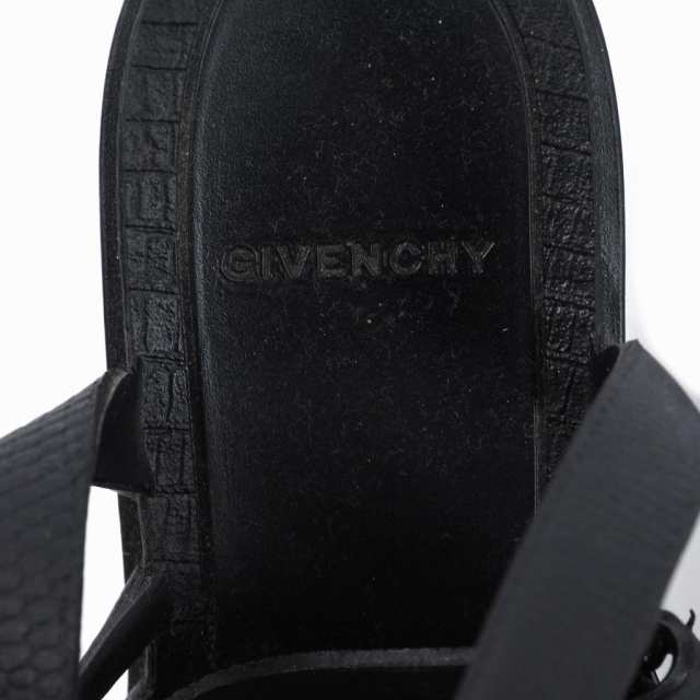 中古】ジバンシィ GIVENCHY ラバー グラディエーター サンダル 37 23.5