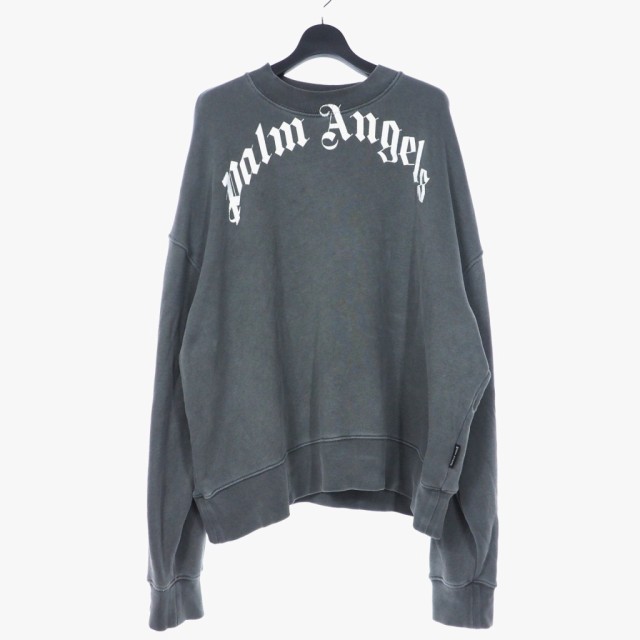 パームエンジェルス PALM ANGELS 21AW GD Curved Logo Crew クルー