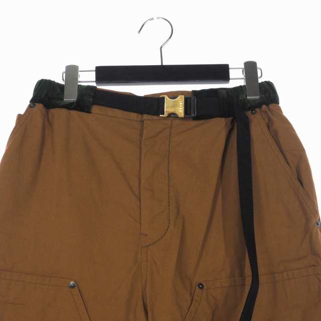 【中古】サカイ sacai 20AW Cotton Oxford Pants オックスフォード パンツ 0 ブラウン 茶 20-02325M｜au  PAY マーケット