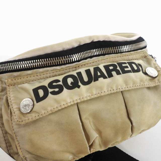 中古】未使用品 ディースクエアード DSQUARED2 22SS 転写 ロゴ プリント ボディバッグ ウエストバッグ ベージュの通販はau PAY マーケット ブランド古着のベクトル au PAY マーケット-通販サイト DSQUARED2 ボディバッグ(ウエストバッグ)新品・未使用