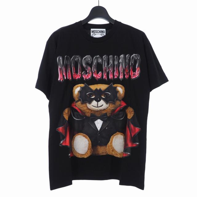 【中古】未使用品 モスキーノ MOSCHINO 20SS バッド テディベア プリント Tシャツ カットソー 半袖 オーバーサイズ XSの通販は 9,000円
