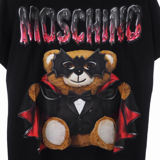 未使用品 モスキーノ MOSCHINO 20SS バッド テディベア プリント T  