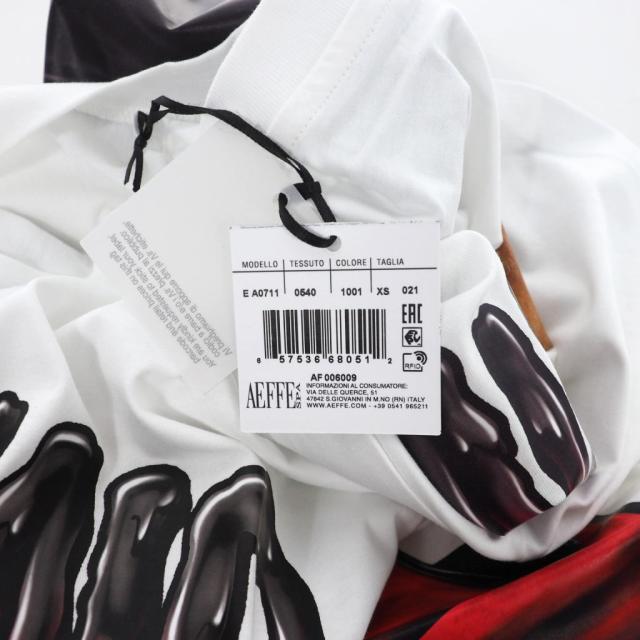 【中古】モスキーノ MOSCHINO 20SS バッド テディベア プリント Tシャツ カットソー 半袖 XS ホワイト 白 A0711_6