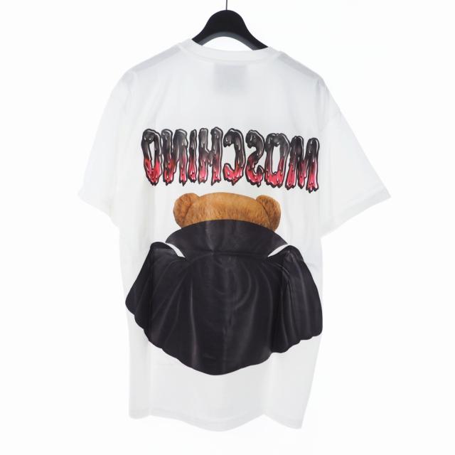 【中古】未使用品 モスキーノ MOSCHINO 20SS バッド テディベア プリント Tシャツ カットソー_1