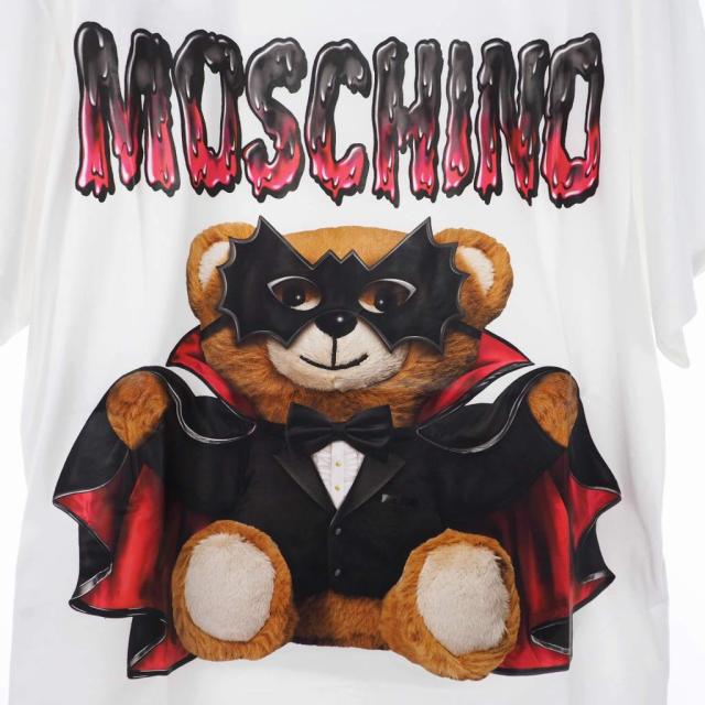 【中古】未使用品 モスキーノ MOSCHINO 20SS バッド テディベア プリント Tシャツ カットソー_3
