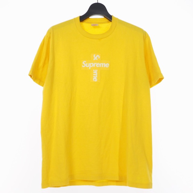 イエローM Supreme Cross Box Logo Tee | yoshi-sushi.ca