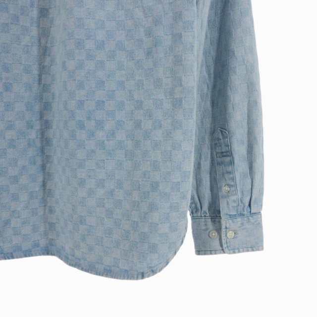 中古】シュプリーム SUPREME 18AW Checkered Denim Shirt チェッカー柄