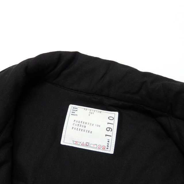 中古】サカイ sacai 19AW ペイズリー柄 中綿ジャケット ブルゾン 袖