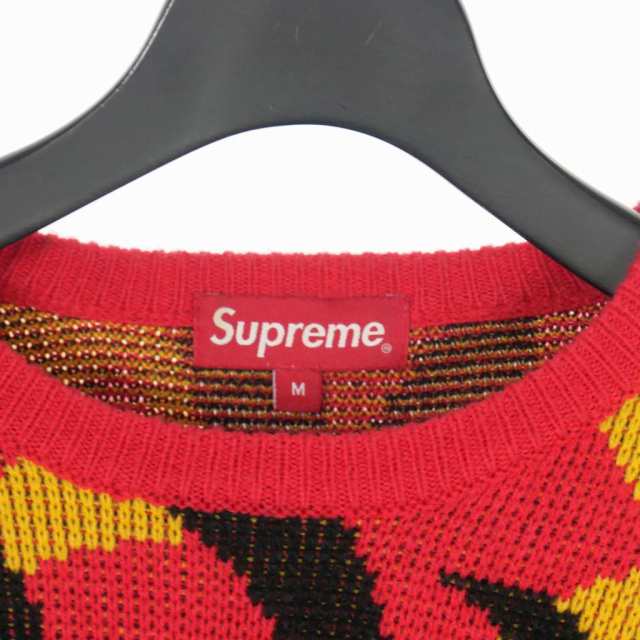 【中古】シュプリーム SUPREME 19AW トライバルカモ ニット セーター 長袖 M マルチカラー メンズ｜au PAY マーケット