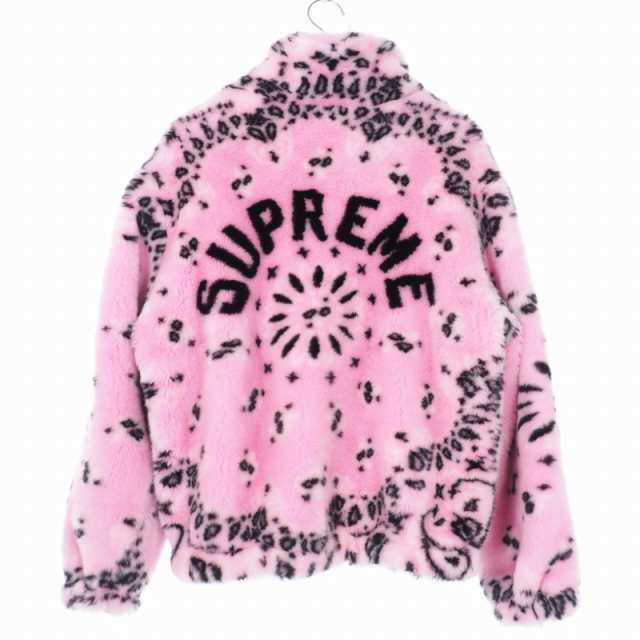 中古】シュプリーム SUPREME 21SS Bandana Faux Fur Bomber Jacket バンダナ柄 ファー ボンバージャケット L  ピンクの通販はau PAY マーケット - ブランド古着のベクトル | au PAY マーケット－通販サイト