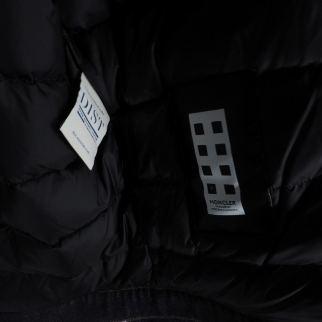 【中古】モンクレール MONCLER GENIUS 7 18AW SHADY 藤原ヒロシ フラグメントデザイン ダウンジャケット デニム 2