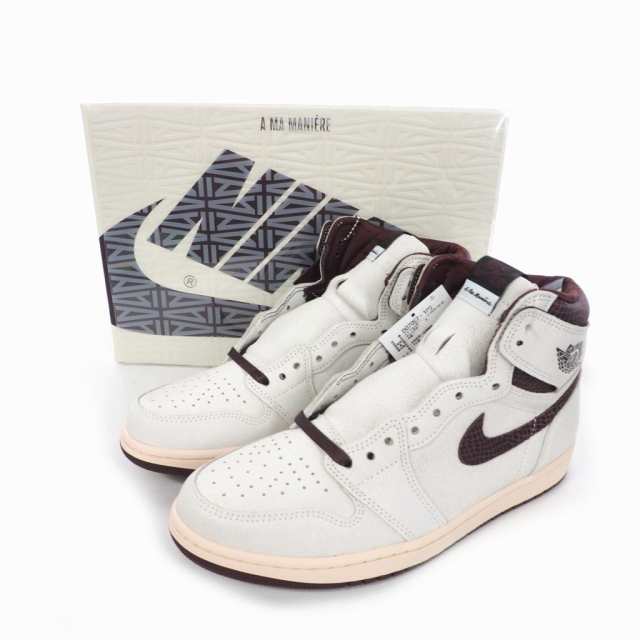 【中古】ナイキ NIKE アママニエール エアジョーダン1 ハイ OG US10.5 28.5?p バーガンディー DO7097 100 メンズ