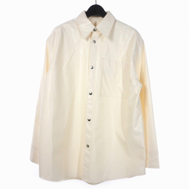 【中古】未使用品 オーエーエムシー OAMC 24SS TOWER SHIRTS タワーシャツ 長袖 S 白 オフホワイト 24E28OAU64 メンズ