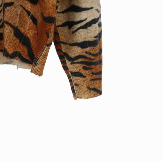 【中古】ディースクエアード DSQUARED2 アニマル 虎柄 セーター ロゴ XS マルチカラー S75HA1157 国内正規 メンズの通販は