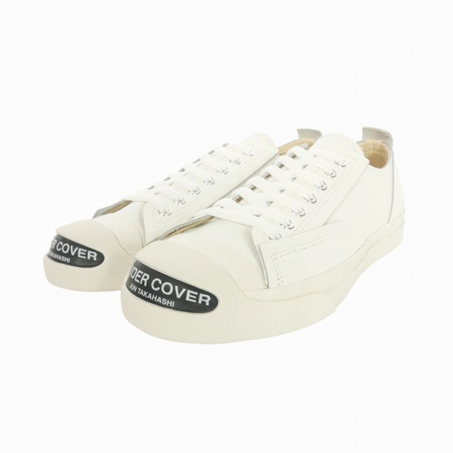 【中古】アンダーカバー UNDERCOVER 24AW TOE LOGO LEATHER SNEAKERS カウハイドレザーローカット スニーカー L