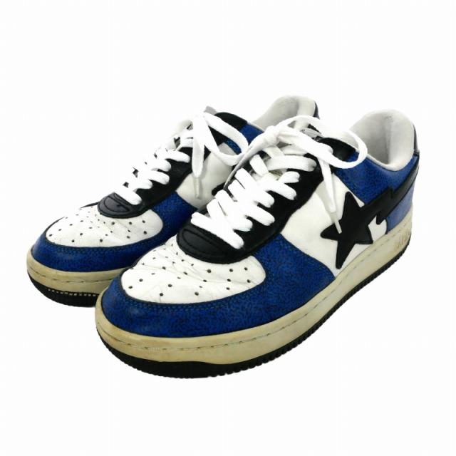 【中古】アベイシングエイプ A BATHING APE ベイプスタ BAPE STA K8 sta footsoldier スニーカー 27.5cm ブルー
