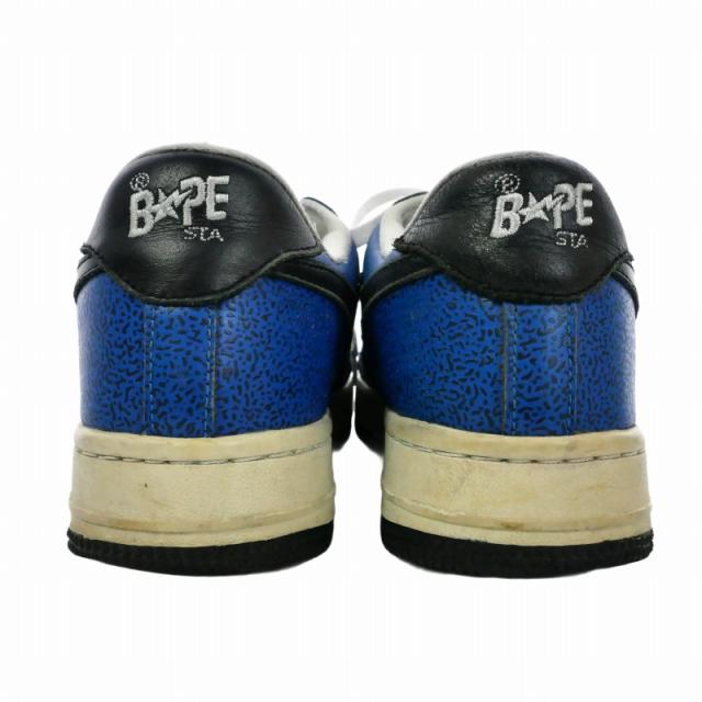 【中古】アベイシングエイプ A BATHING APE ベイプスタ BAPE STA K8 sta footsoldier スニーカー 27.5cm ブルー