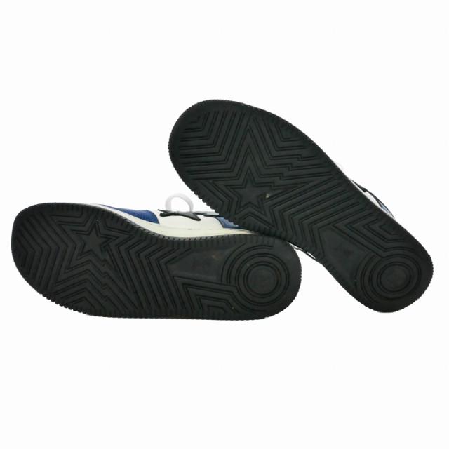 【中古】アベイシングエイプ A BATHING APE ベイプスタ BAPE STA K8 sta footsoldier スニーカー 27.5cm ブルー