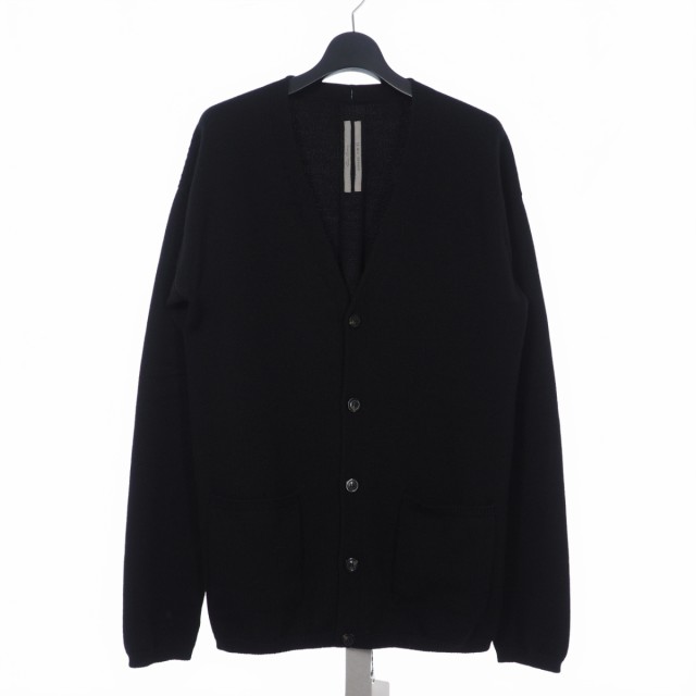 【中古】リックオウエンス Rick Owens 22AW ピーター カーディガン Peter Cardigan セーター M ブラック 黒