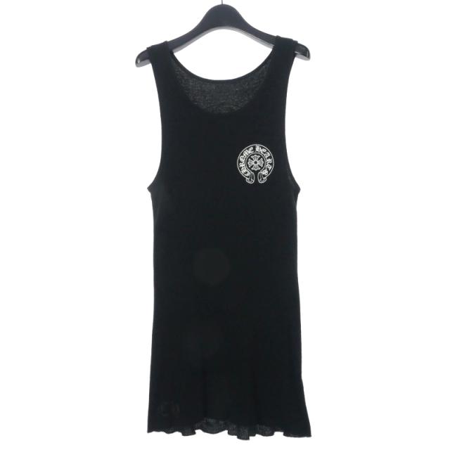 【中古】クロムハーツ CHROME HEARTS RIB TANK バックホースシュープリントタンクトップ インボイス原本 Lの通販は 45,370円