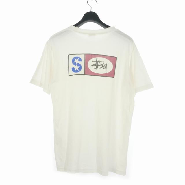 【中古】ステューシー STUSSY 90S USA製 アメリカ製 白タグ プリント Tシャツ 半袖 M 白 ホワイト メンズの通販は 7,753円