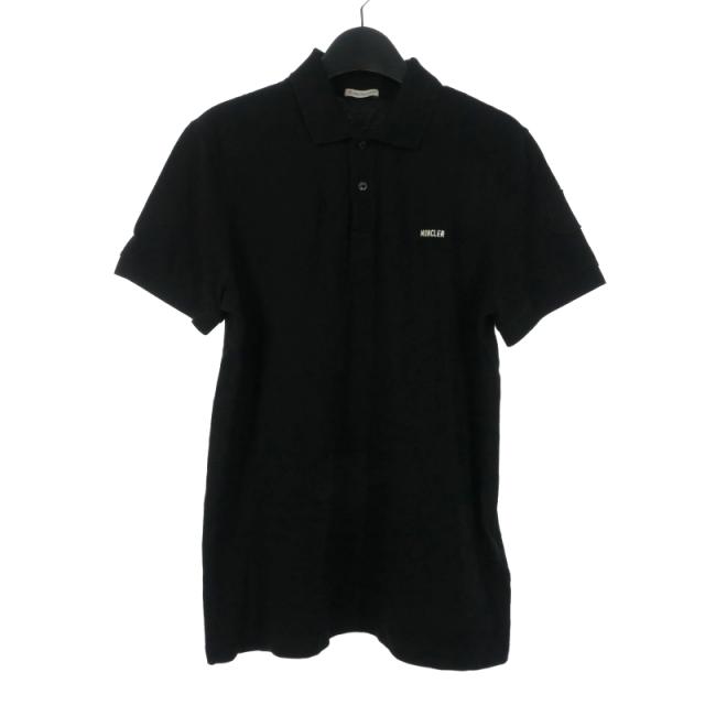【中古】モンクレール MONCLER SS POLO ポロシャツ 半袖 ロゴ S ブラック 黒 I10918A00014 899P0 国内正規 メンズの通販は