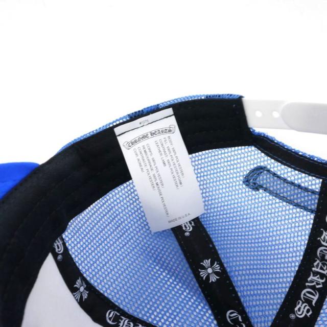 中古】クロムハーツ CHROME HEARTS TRUCKER CAP レザークロスパッチ 