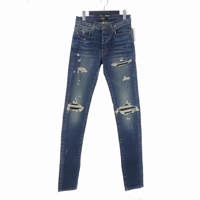 中古】未使用品 アミリ AMIRI スキニーデニムパンツ ジーンズ ダメージ 