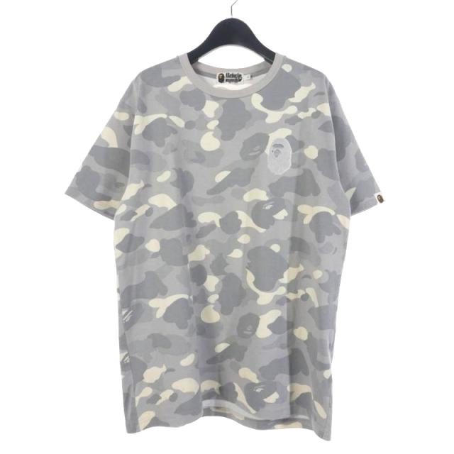 【中古】アベイシングエイプ CITY CAMO LARGE APE HEAD TEE カモフラ 迷彩柄 Tシャツ 半袖カットソー L グレーの通販は 7,800円